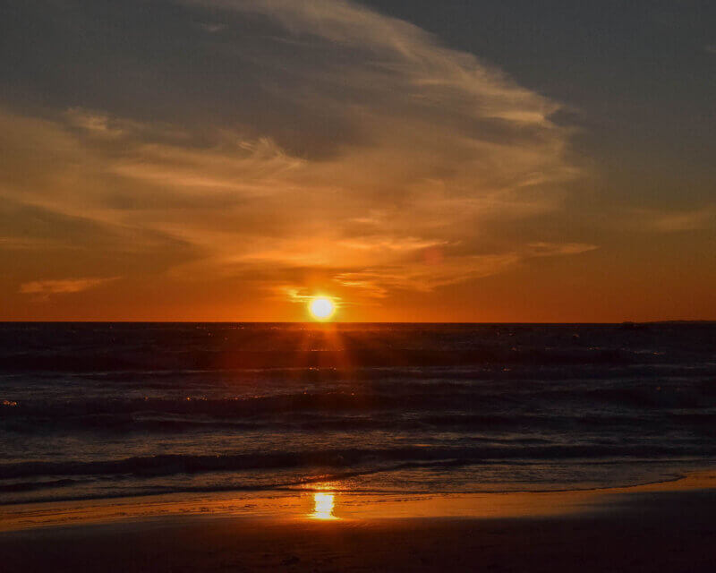 Sunset in LA - Santa Monica Beach