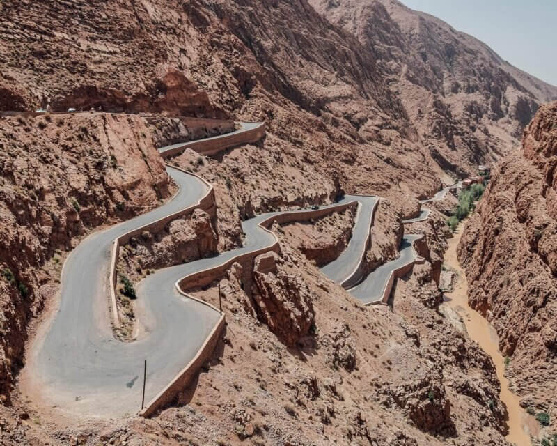 Winding Road in Dades Gorges