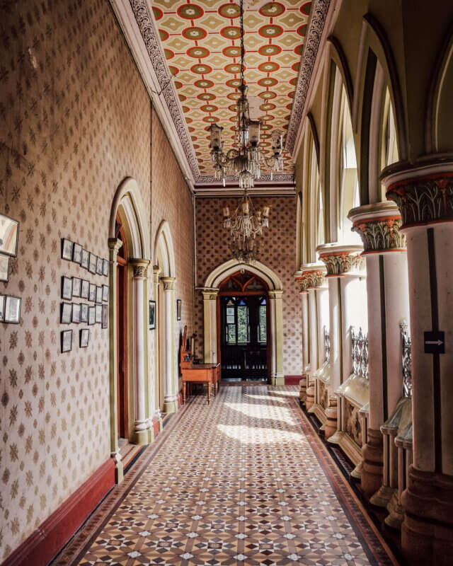 Hallway in Bangalore Palace