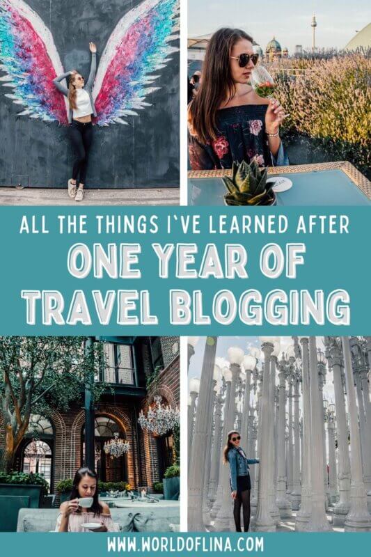 one year of travel blogging