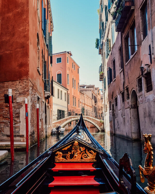 gondola ride in Venice