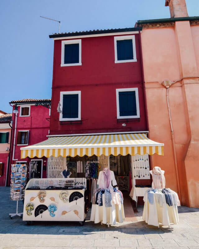 Souvenir shop in Burano