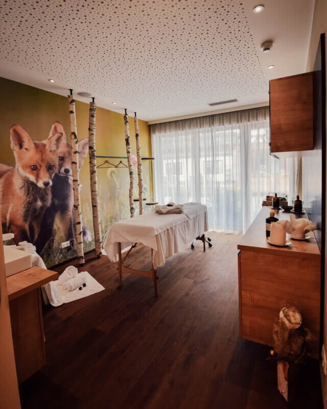 massage rooms at the Hotel Laerchenhof Katschberg