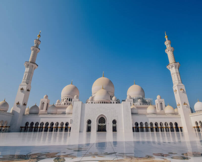 Sheikh Zayed Grand Mosque in Abu Dhabi