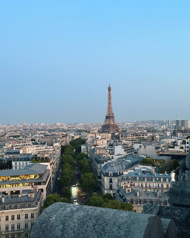 View From The Arc de Triomphe